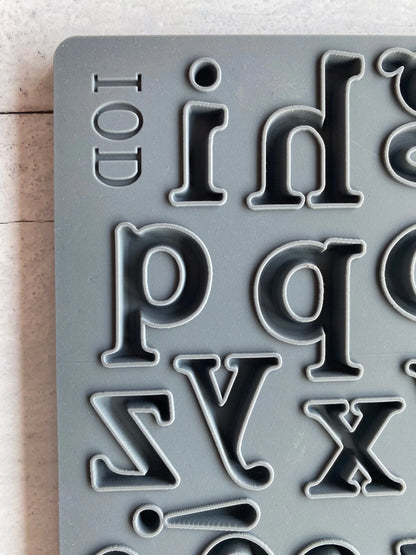 IOD - Harper Alphabet Decor Mould 6x10
