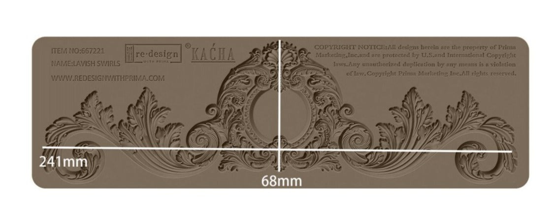 NEW - Redesign Decor Moulds - Kacha: Lavish Swirls