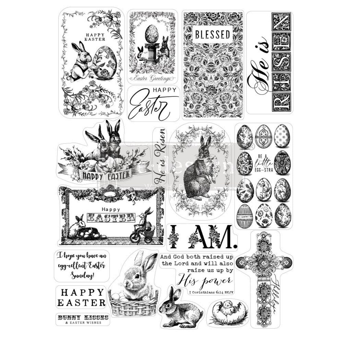 Easter - 8.5x11 sheet size - Redesign Stamp