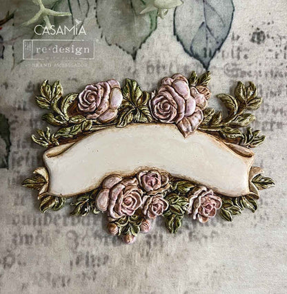 Redesign Decor Moulds® – Blooming Banners – 1 pc, 12.7cm x 25.4cm x 0.8cm