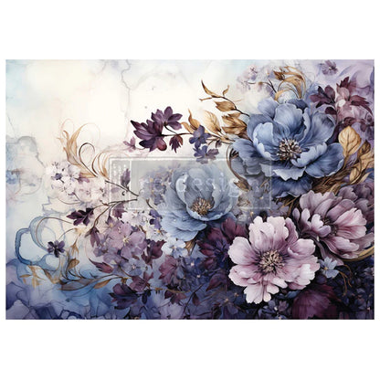 Redesign A1 Decoupage Fiber- Serene Shadows - 1 sheet, A1 size - 59.4cm x 84.1cm