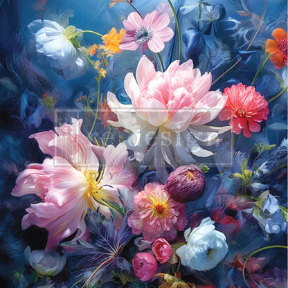 Redesign A1 Decoupage Fiber- Enchanted Garden - 1 SHEET