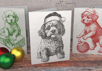 IOD - Christmas Pups Decor Stamp 12x12