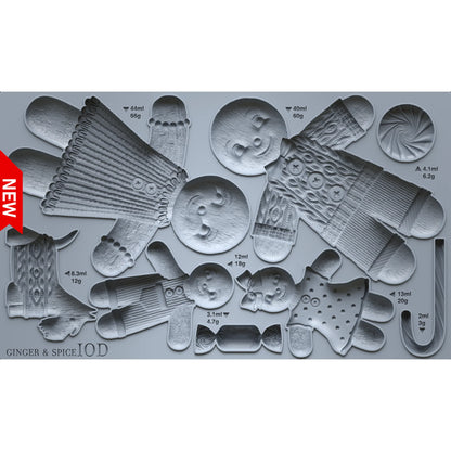 IOD - Ginger & Spice Decor mould 6x10