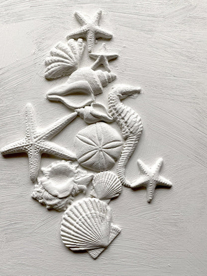 IOD - Sea Shells Decor Mould 6x10