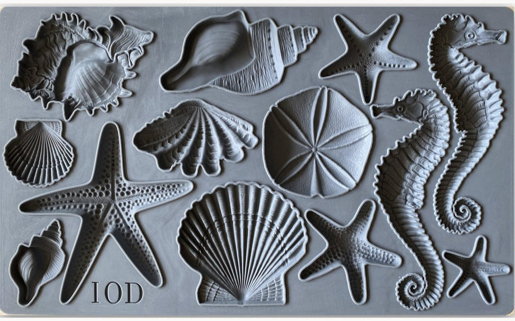 IOD Decor Mould - Sea Shells 6x10