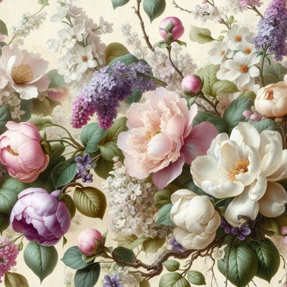 Spring Serenade - Mint Decoupage Paper