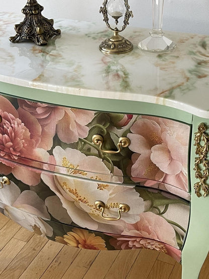 Summer Blush - Mint Decoupage Paper