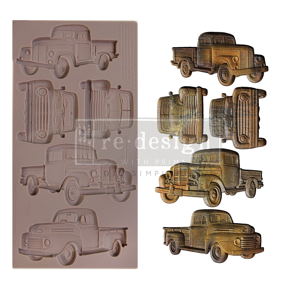 Redesign Decor Moulds - Trucks  - 1 pc, 5"x10"x8mm
