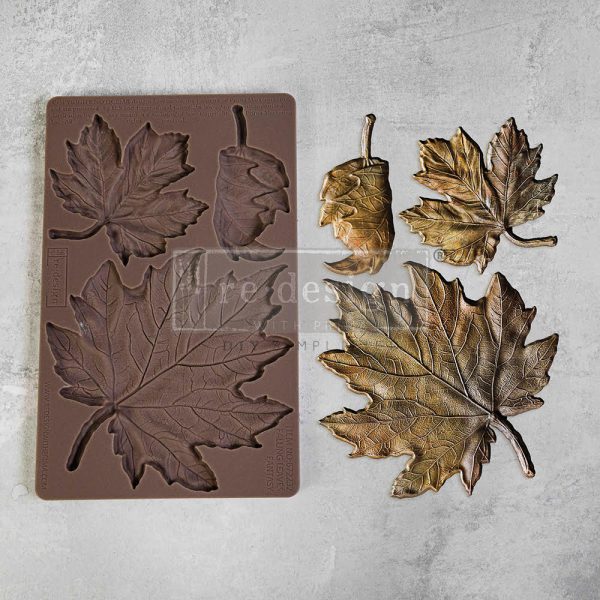 Redesign - Decor Moulds - Falling Leaves Fantasy - 1pc, 5"x8"x8mm