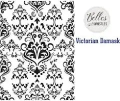 Belles and Whistles Victorian Damask Stencil
