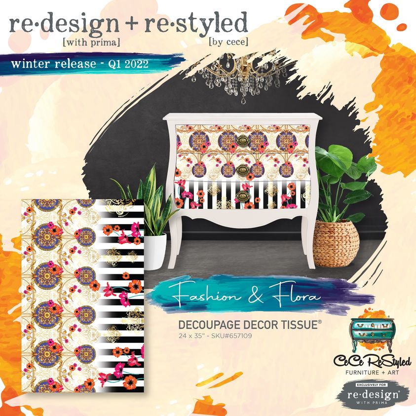 CeCe Fashion & Flora  - Redesign Decoupage Decor Tissue Paper