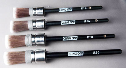 Cling On Brushes! - Round, Oval, Flat & Bent Brushes R12