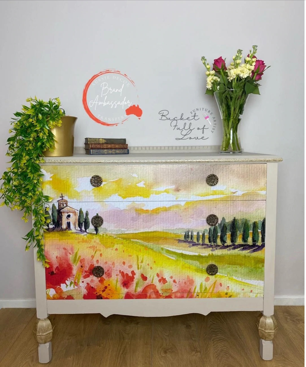 Chapel on Poppy Hill - Self adhesive Decoupage