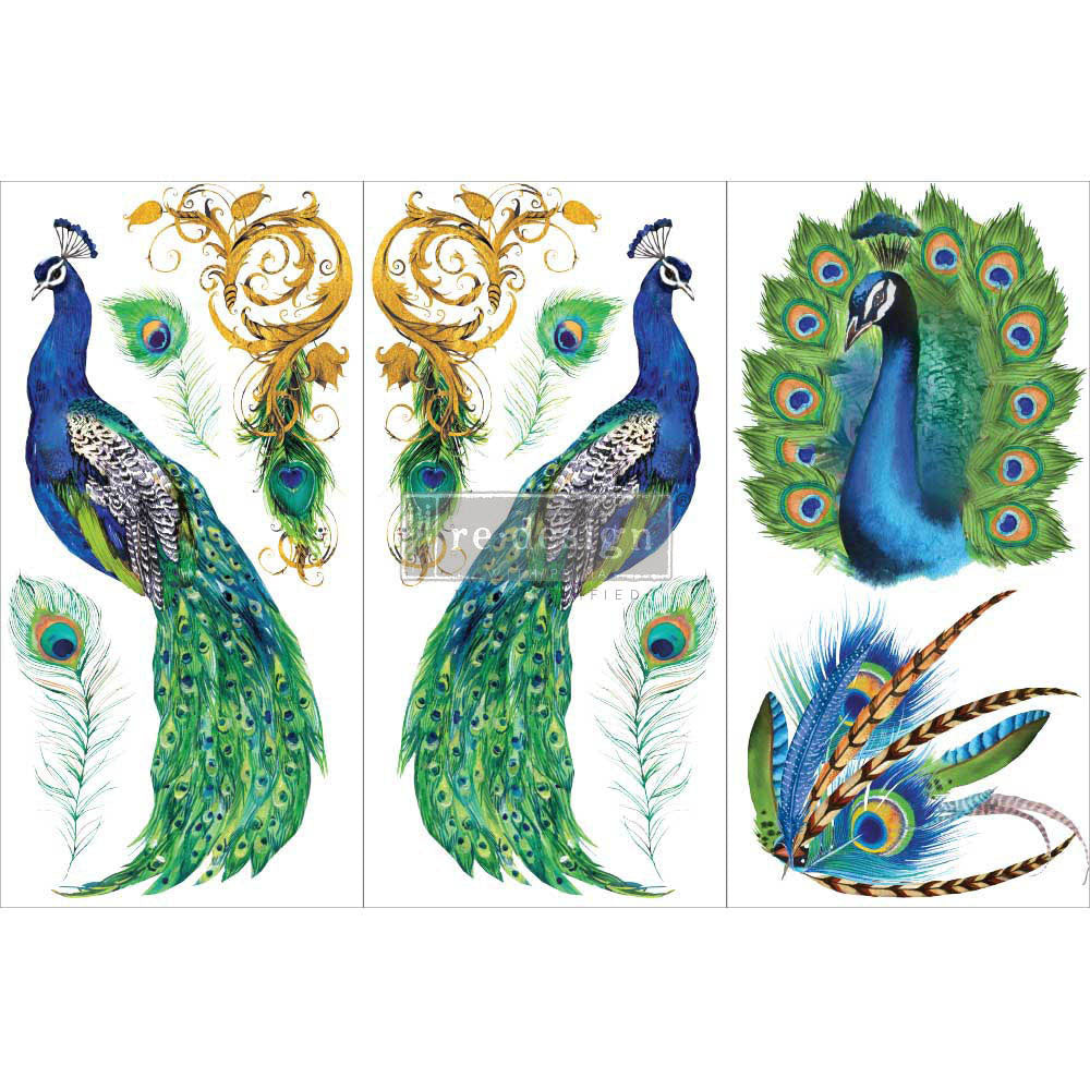 Peacock Paradise - Re-design Decor Transfer