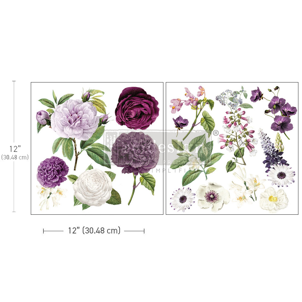 MAXI TRANSFERS®  – Majestic Blooms – Re-design Decor Transfer