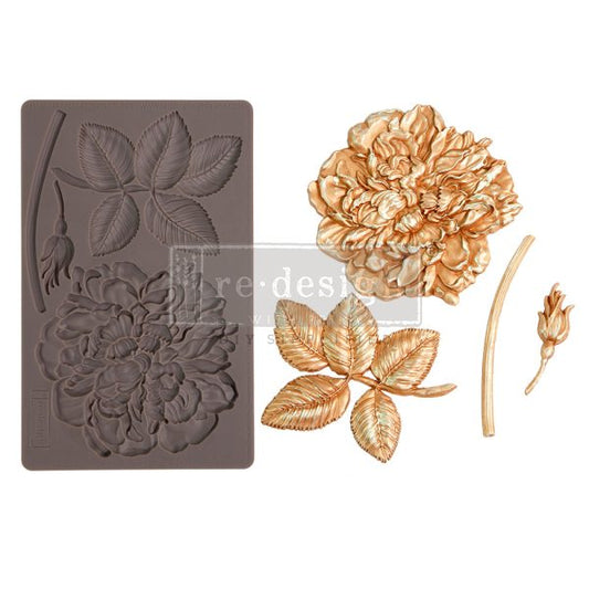 Redesign Decor Moulds® - Peony Suede- 1 pc, 5"x8"x8mm