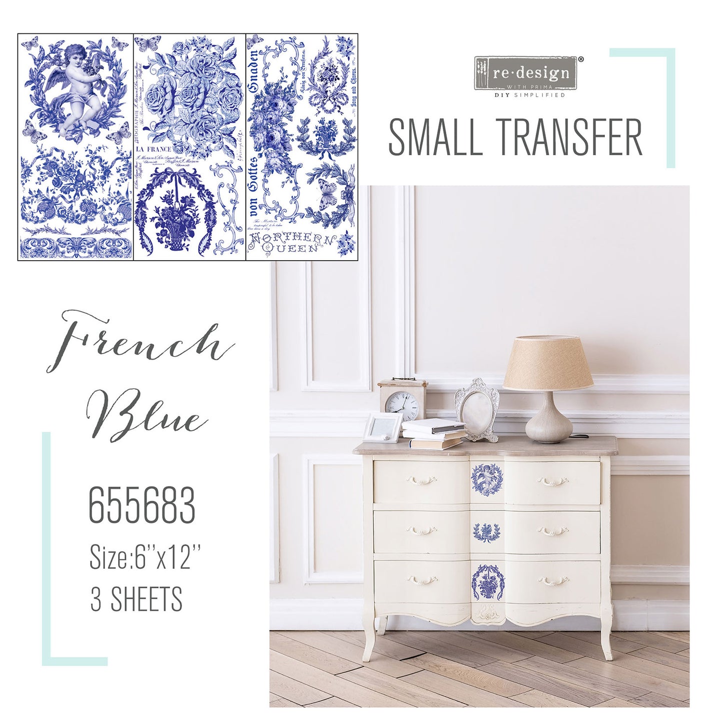 French Blue - Re-design Decor Transfer