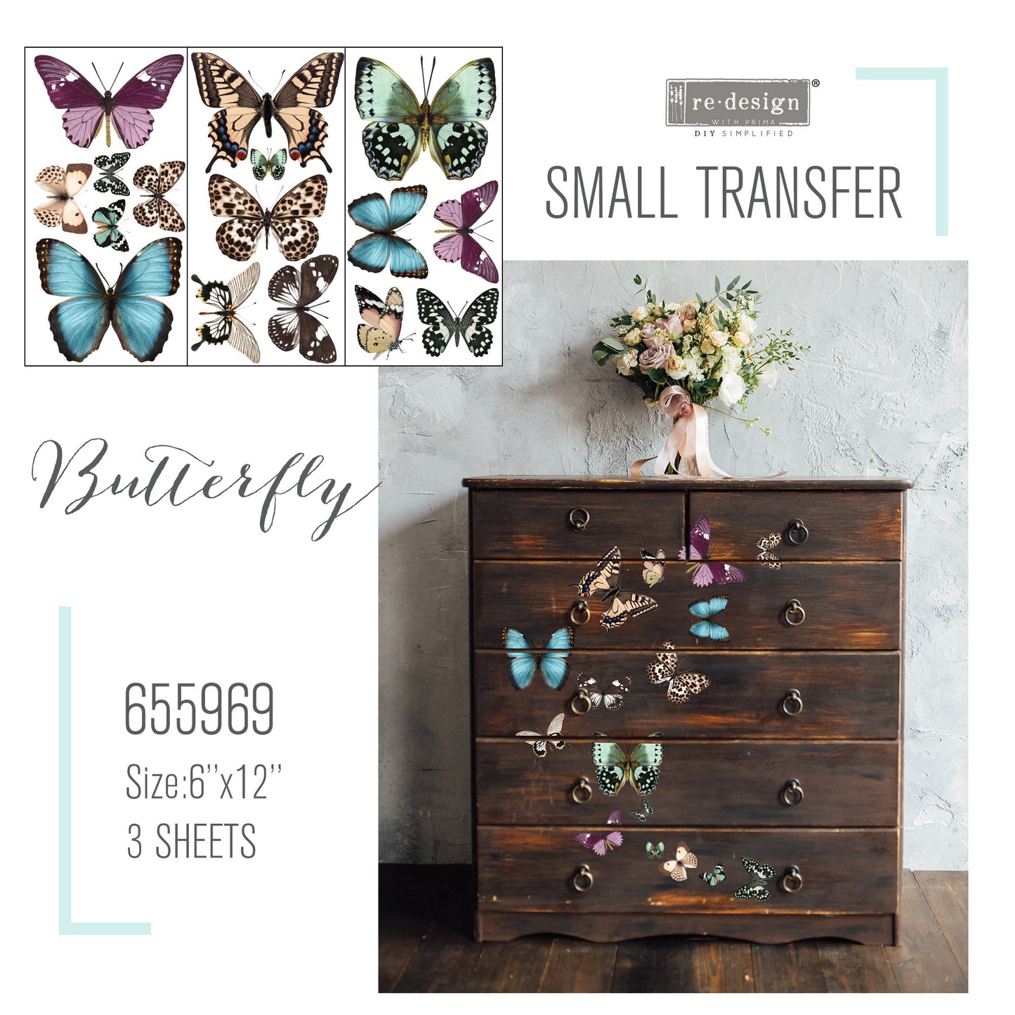 Butterfly - Re-design Decor Transfer