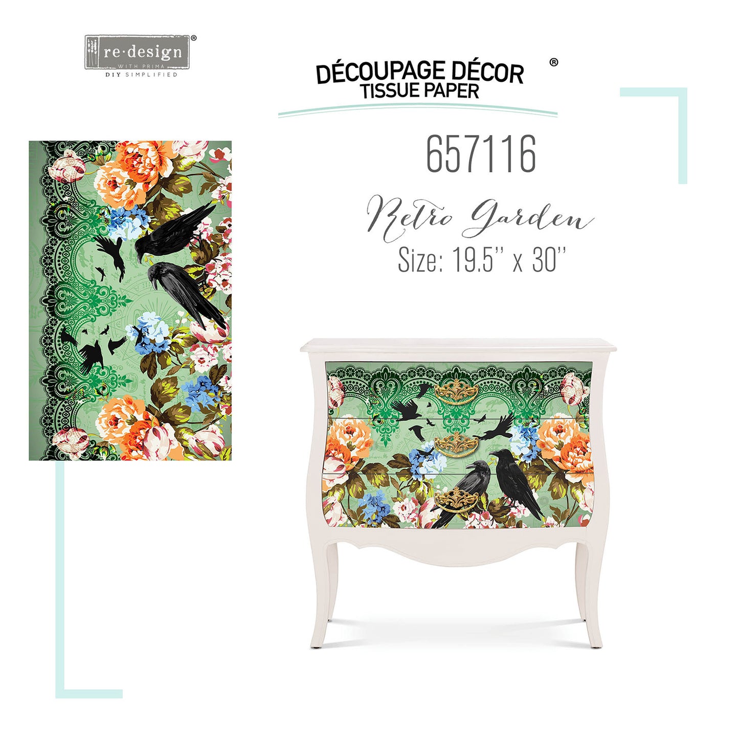 CeCe Retro Garden - Redesign Decoupage Decor Tissue Paper