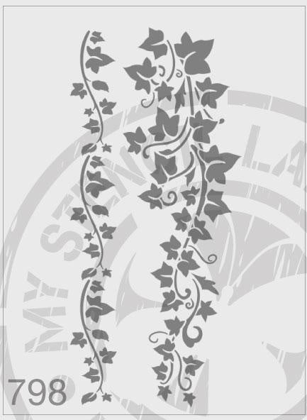 Ivy - MSL 798 Stencil XXLarge (sheet size 175 c 420mm)