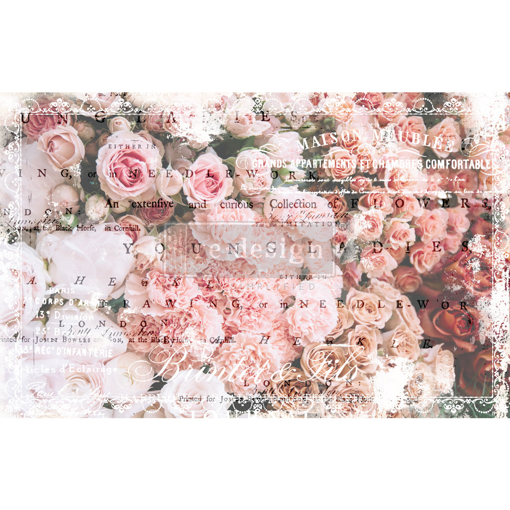 Angelic Rose Garden -  Decoupage Decor Tissue Paper