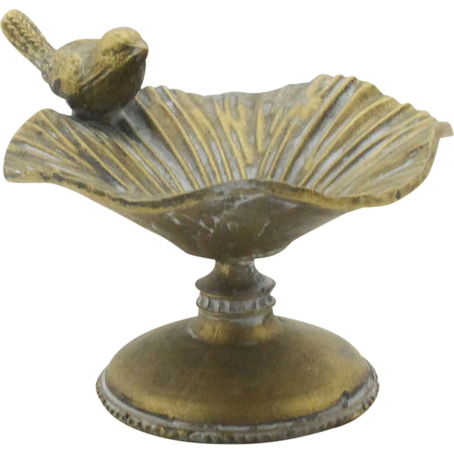 Antique Gold Bird Trinket Dish