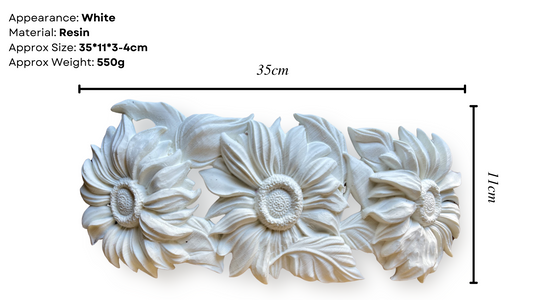 Sunflower Fields Resin Applique Moulding