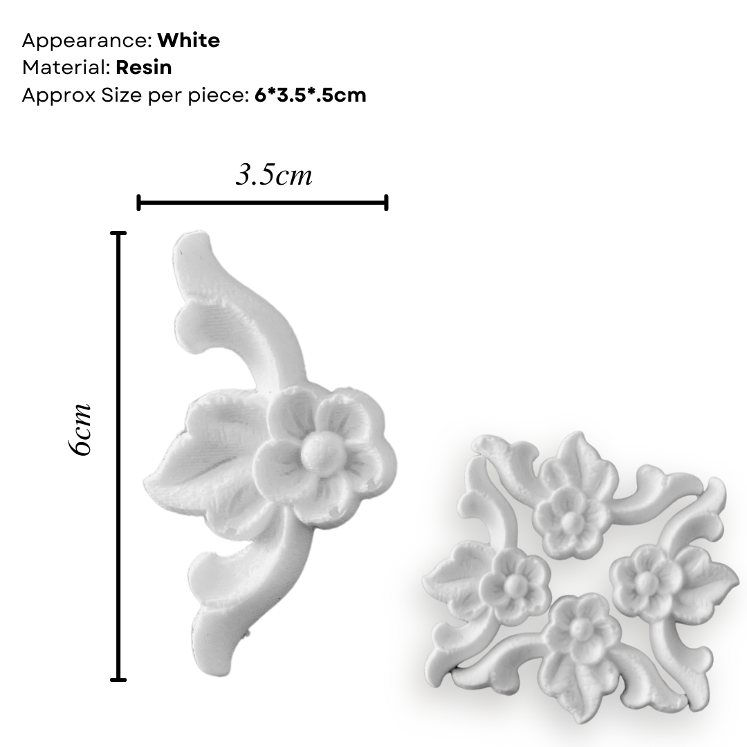 Decorative Corner Resin Applique Mouldings