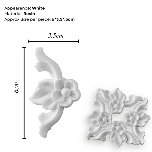 Decorative Corner Resin Applique Mouldings