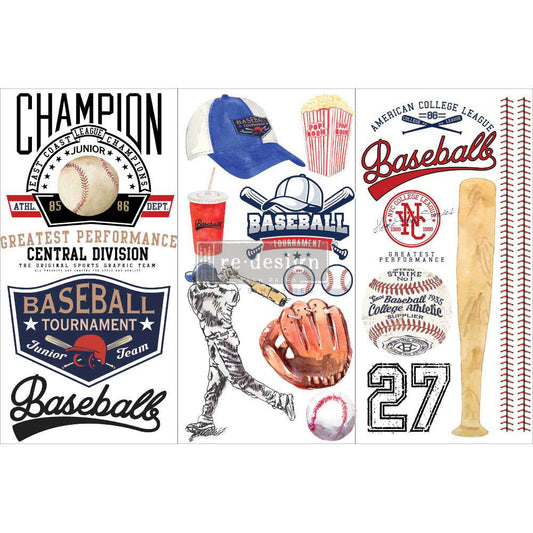 Baseball - Re-design Decor Transfer