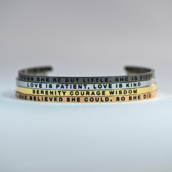 Faith Hope Love Jewellery > Affirmation Bracelet > Mantra Bands
