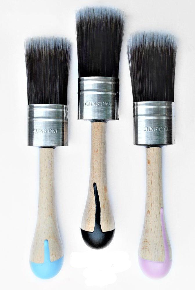 Cling On Brushes! - Round, Oval, Flat & Bent Brushes S30 Shorty