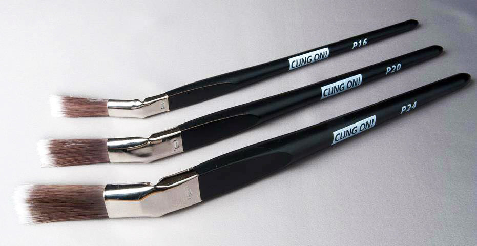 Cling On Brushes! - Round, Oval, Flat & Bent Brushes P16