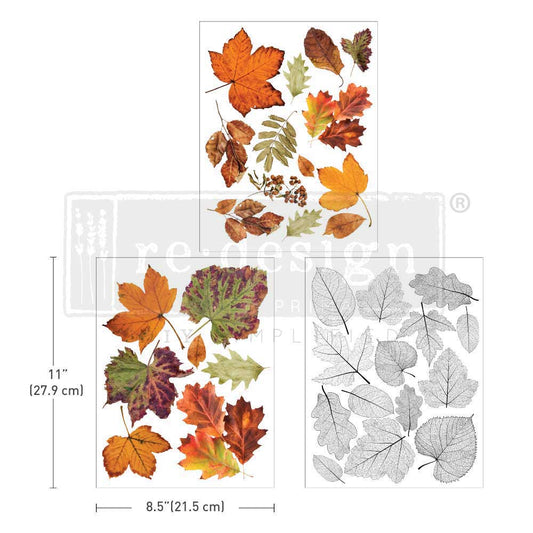 MIDDY TRANSFERS® – Crunchy Leaves Forever – Re-design Decor Transfer