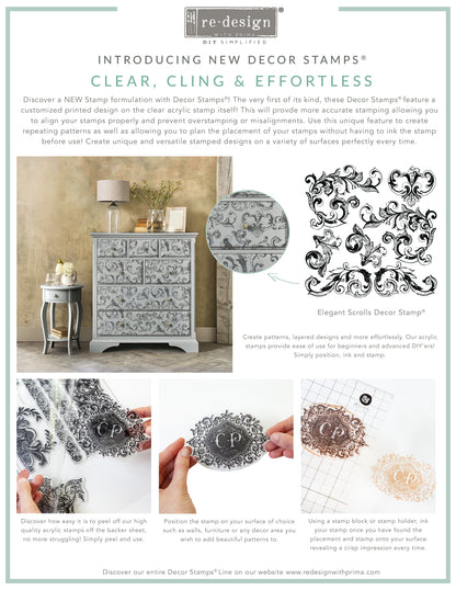 Elegant Scrolls - Re-design Stamp