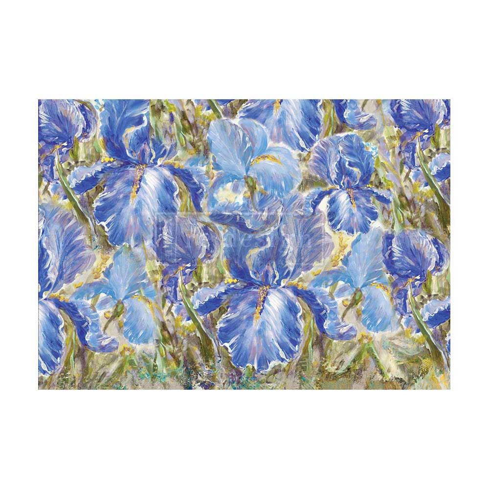 A1 DECOUPAGE FIBER – ENCHANTING IRIS – 1 SHEET