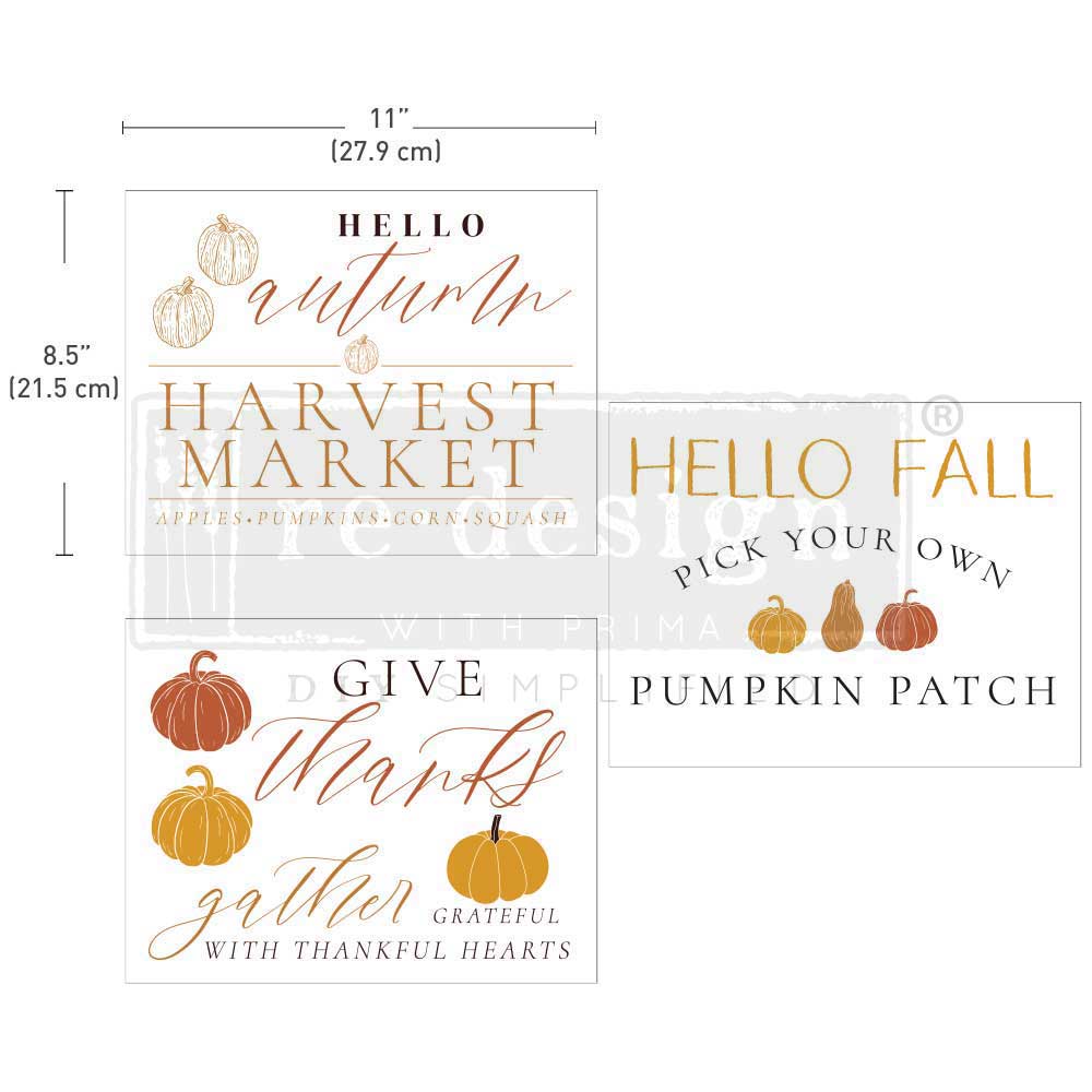 MIDDY TRANSFERS® – Fall Festive – Re-design Decor Transfer