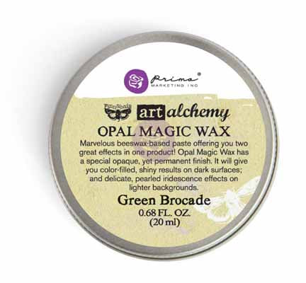 Art Alchemy-Opal Magic Waxes - 20ml Wax > decorative wax > Opal Magic Wax Green Brocade