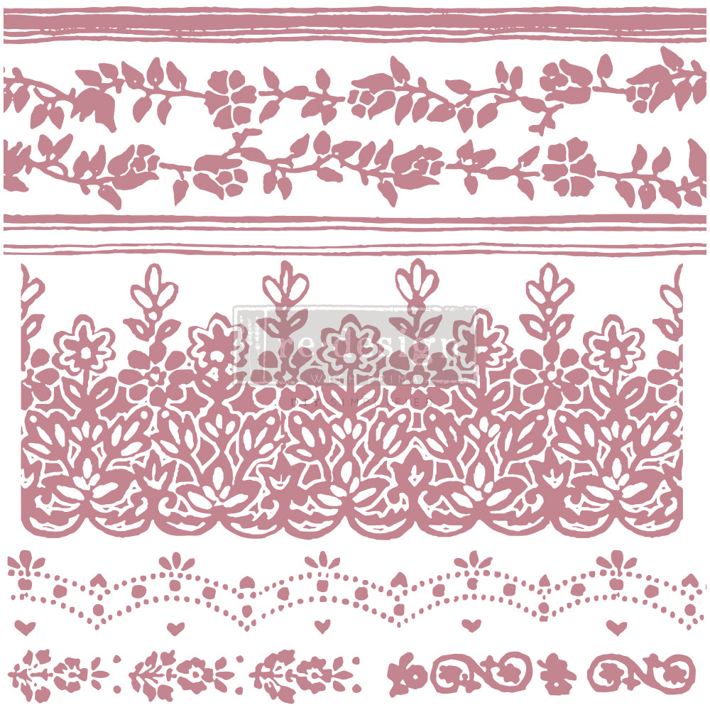 Floral Borders - Re-design Stamp