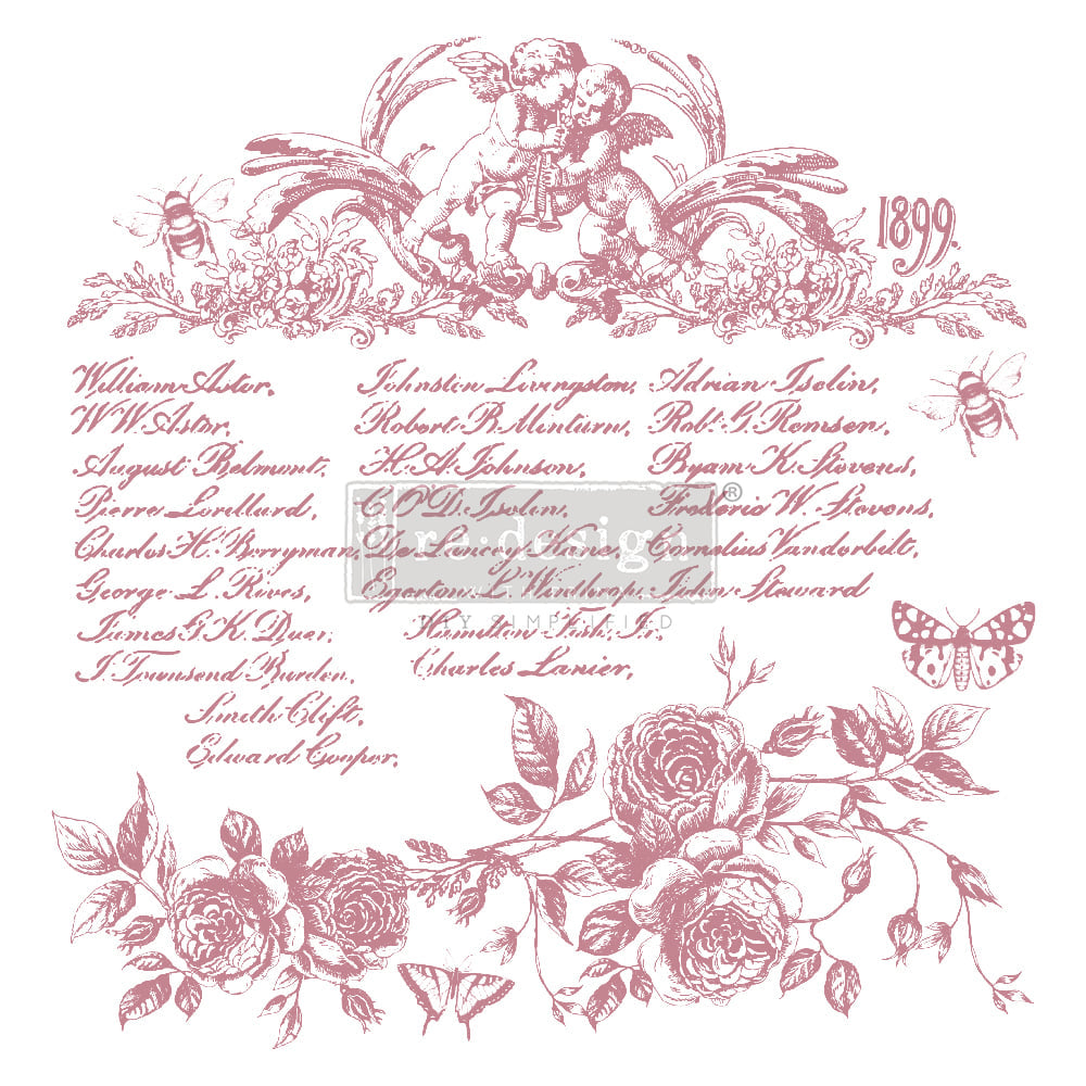 Floral Script - Re-design Stamp