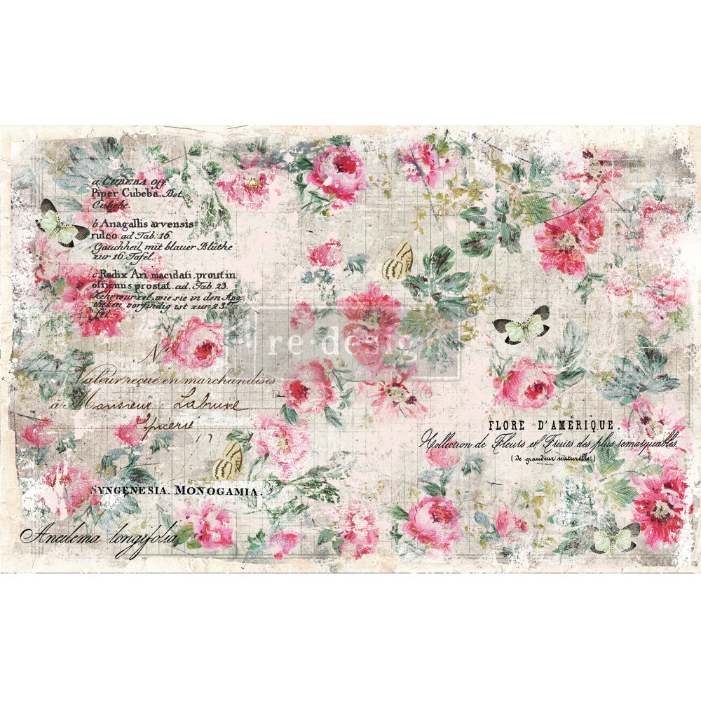 Floral Wallpaper  -  Decoupage Decor Tissue Paper