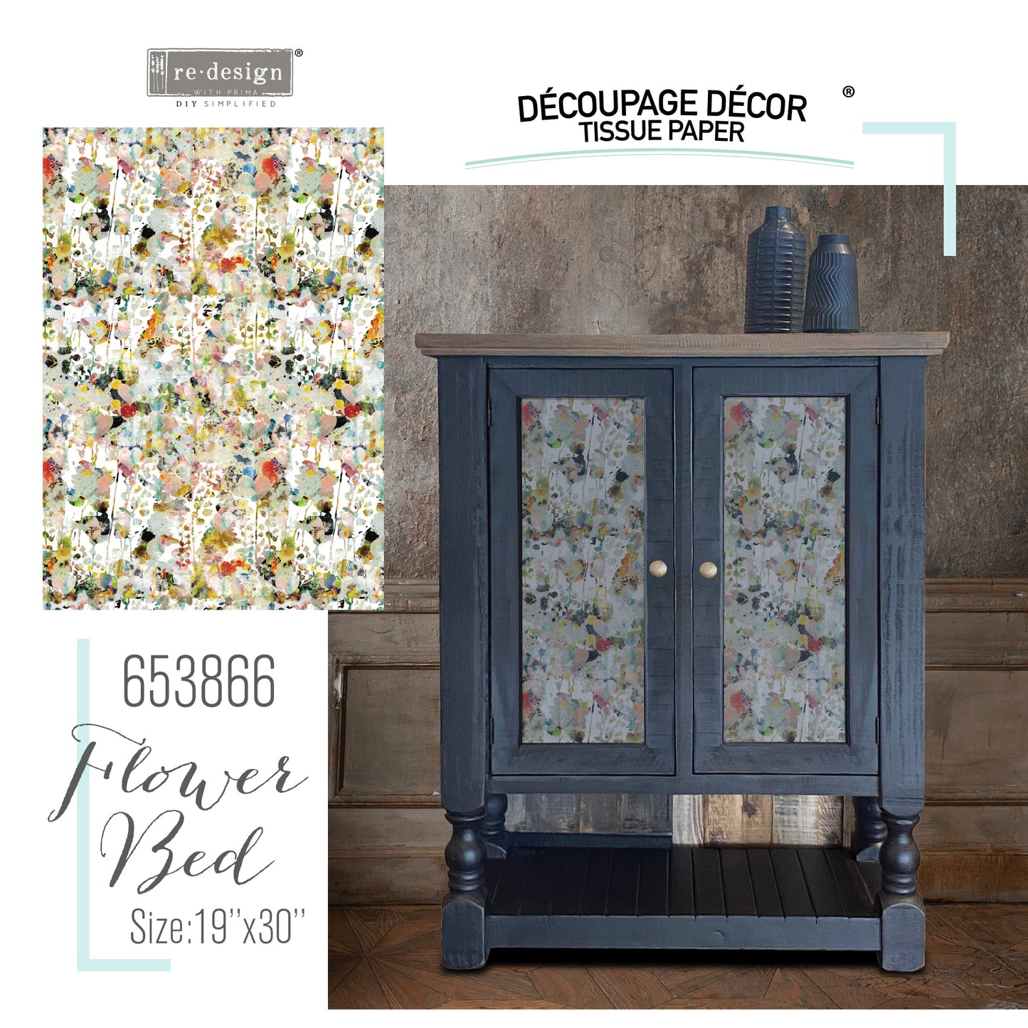 Flower Bed - Redesign Decoupage Decor Tissue Paper