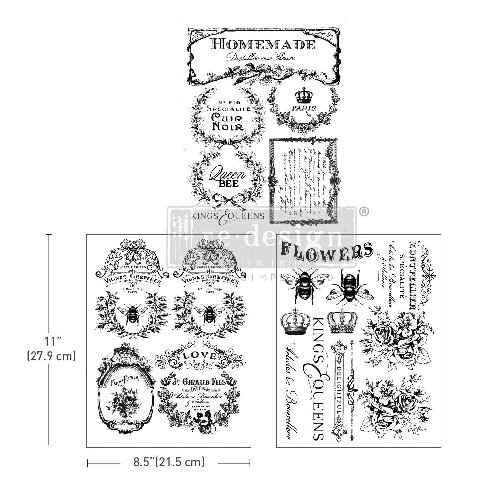 MIDDY TRANSFERS® – French Labels – Re-design Decor Transfer