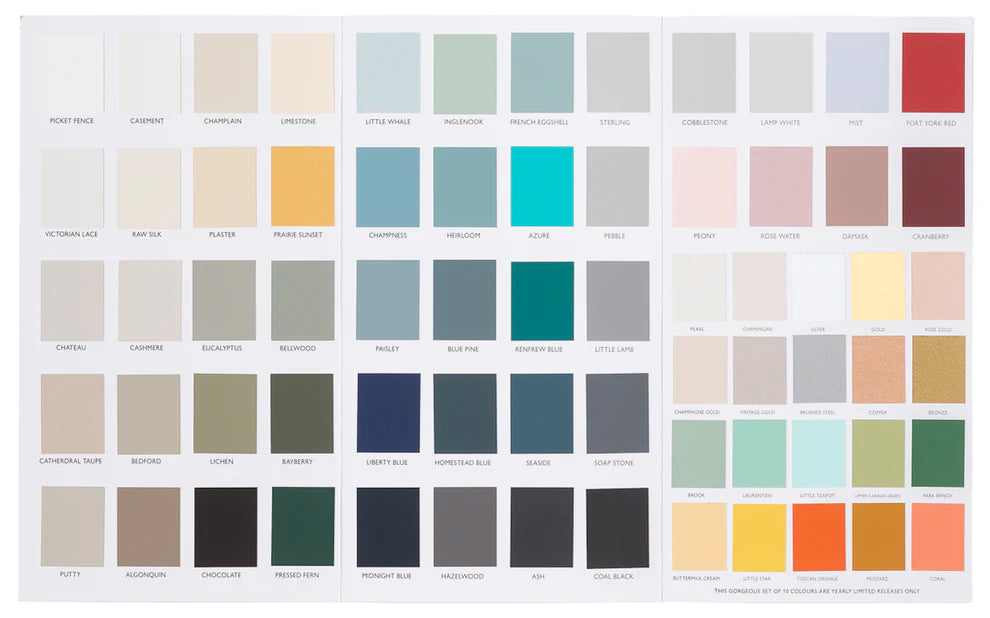 Real Paint Colour Cards