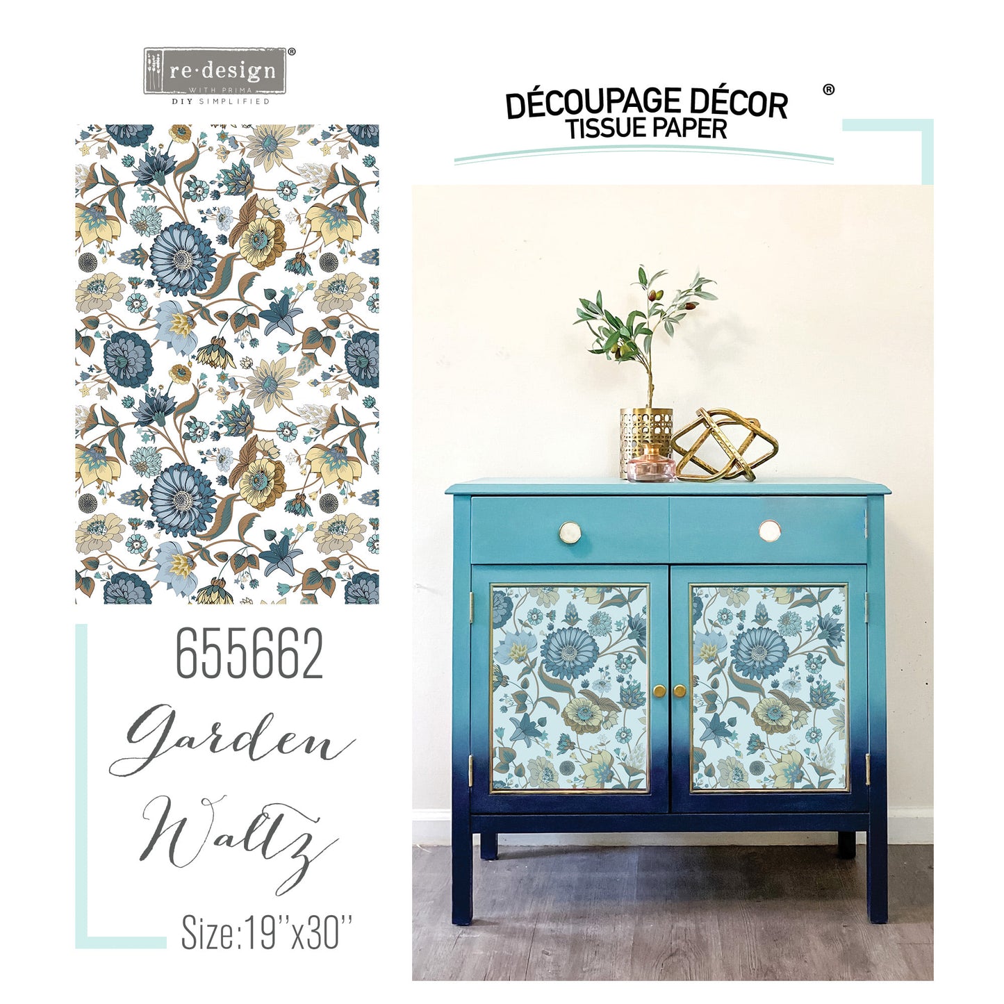 Garden Waltz - Redesign Decoupage Decor Tissue Paper