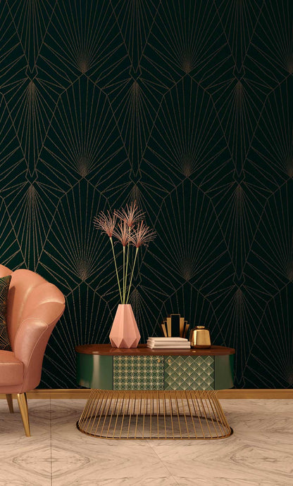 Redesign Middy Transfers –  Golden Art Deco - 3 sheets, 8.5"x11" (21.59cm x 27.94cm)