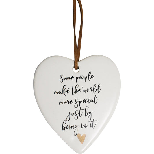 Hanging Ceramic Gift Heart Special People