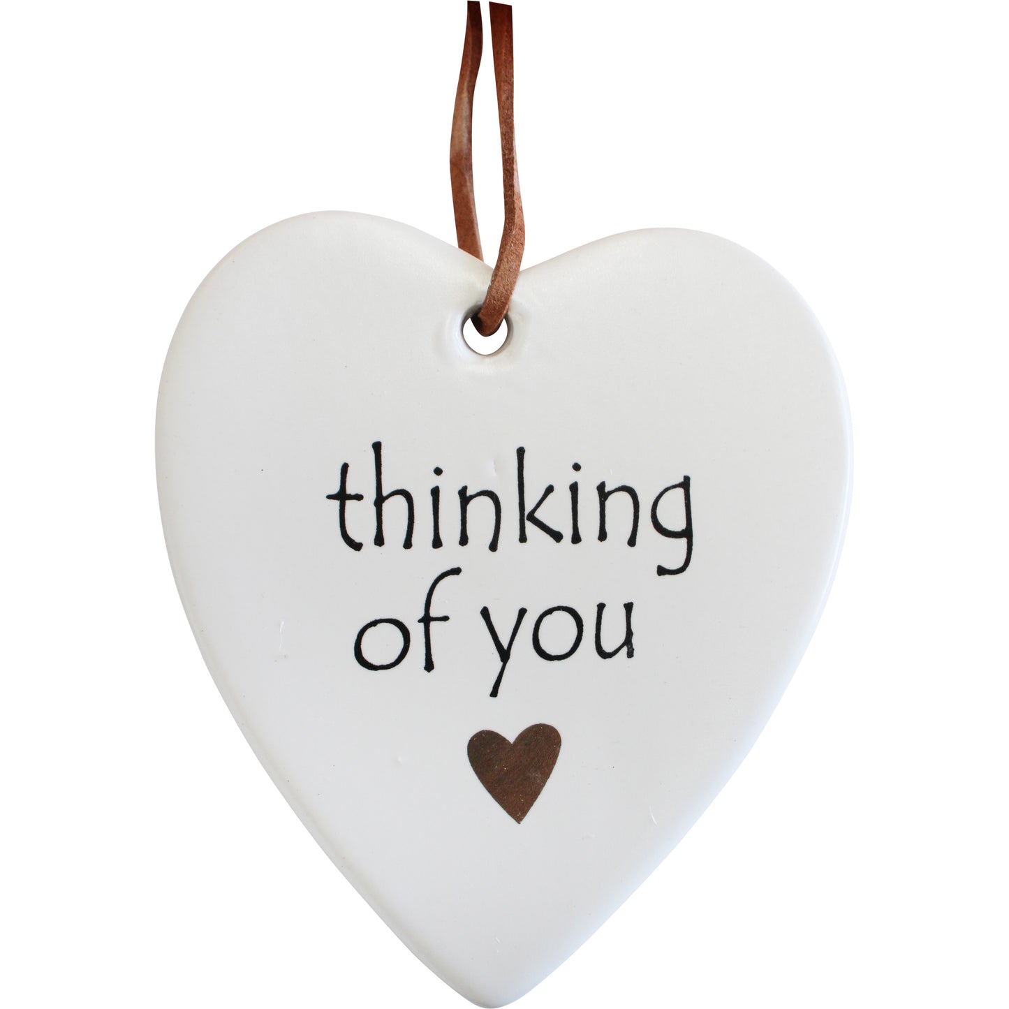 Hanging Ceramic Heart Thinking of You