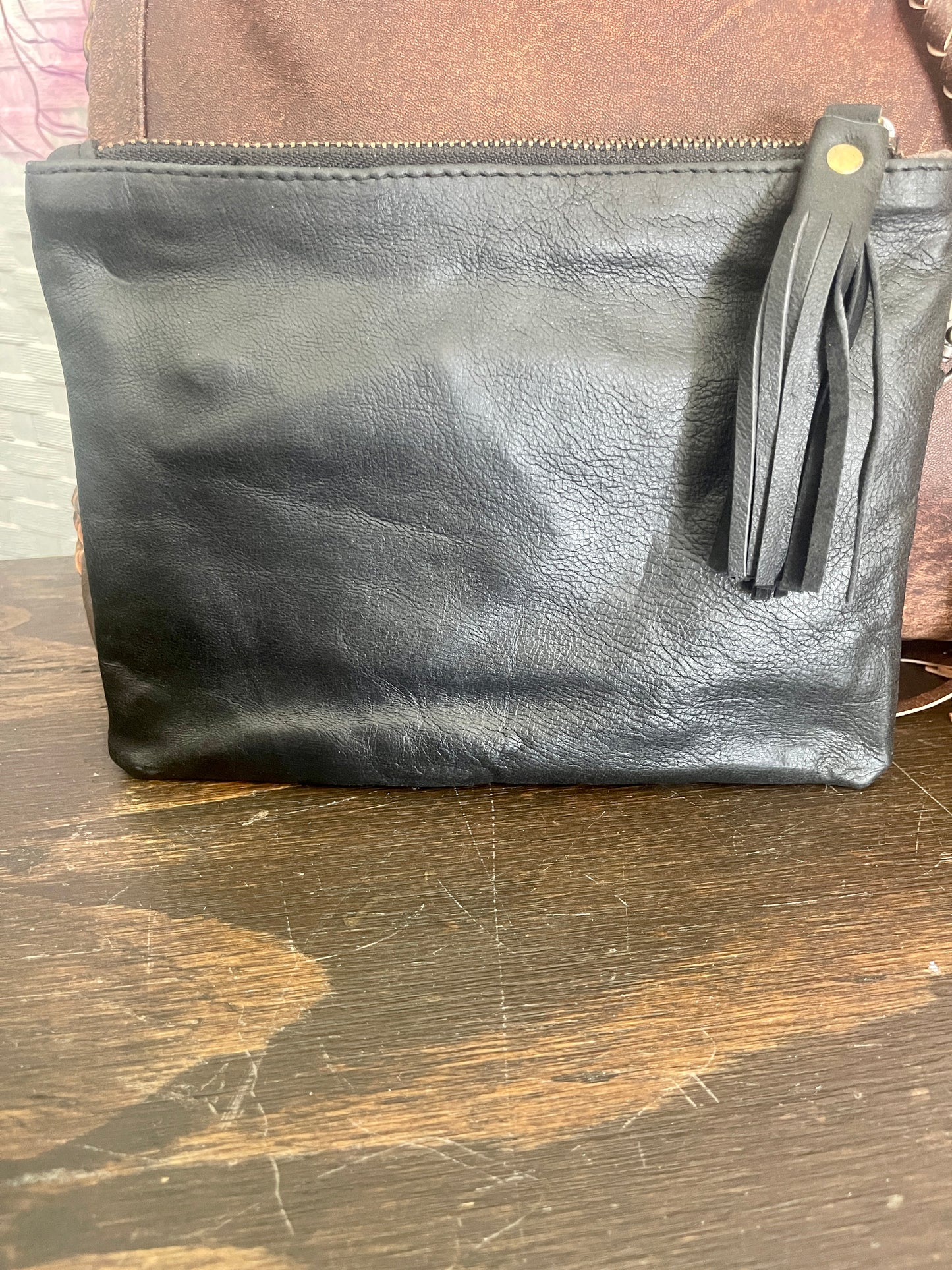 Leather Clutch Purse Bag